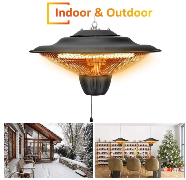 Ceiling mounted infrared heater